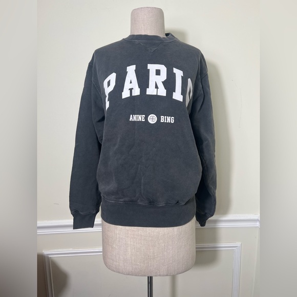 ANINE BING Ramona Sweatshirt University Paris - Picture 2 of 8